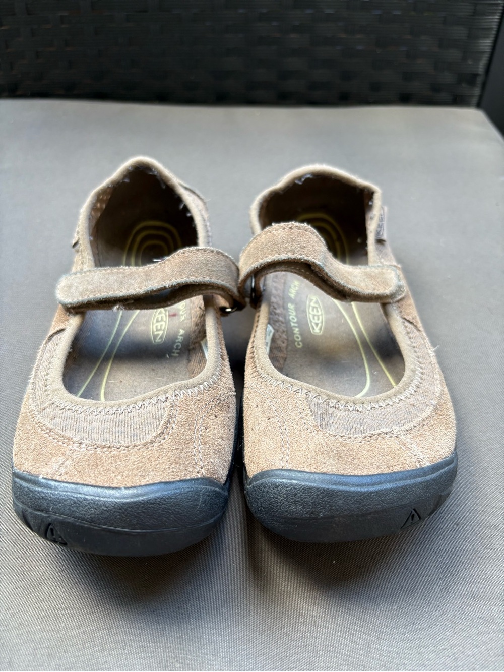 Keen Brown Suede Mary Jane Flats
